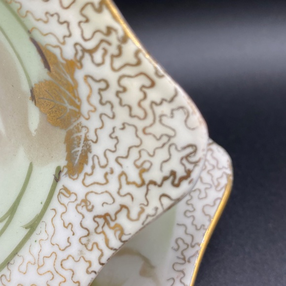 Vintage RC berries and cream bowl and tray, porcelain, white, pink & gold. - Picture 9 of 11